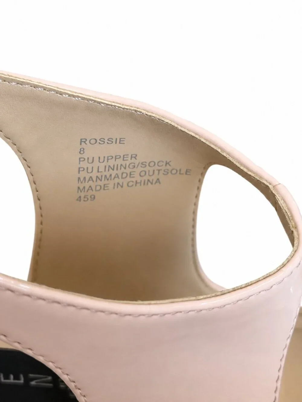 Steven Steve Madden Rossie Blush Patent Slingback Heels Size 8